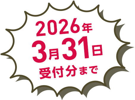 2026年3月31日受付分まで